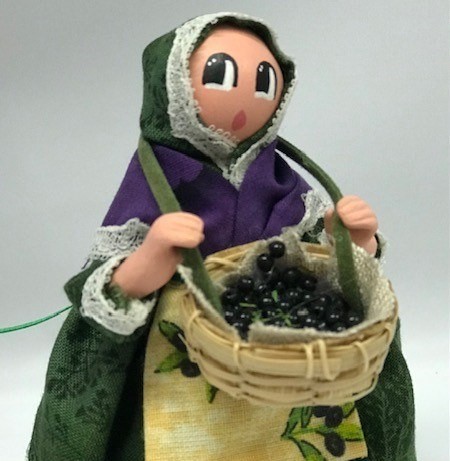 Femme Olives santons de provence