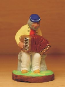 Joueur d'accordéon santons de provence