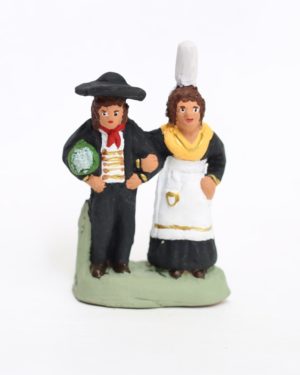 Couple de bretons santons de provence