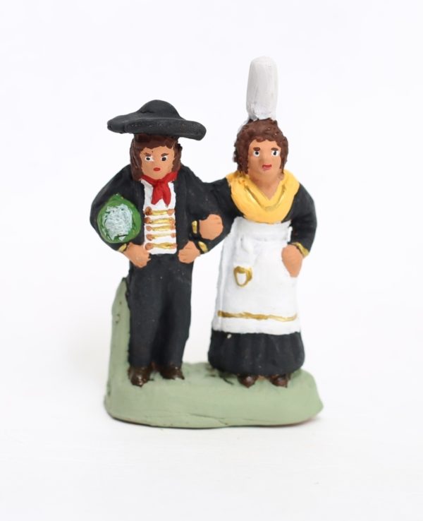 Couple de bretons santons de provence