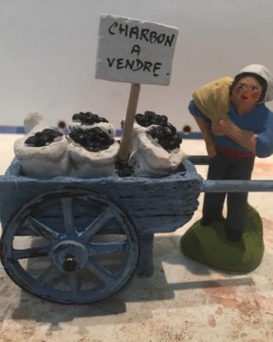 Charreton de charbon - Atelier Dubost - Crèches provençales