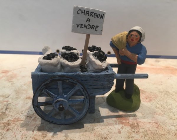 Charreton de charbon - Atelier Dubost - Crèches provençales